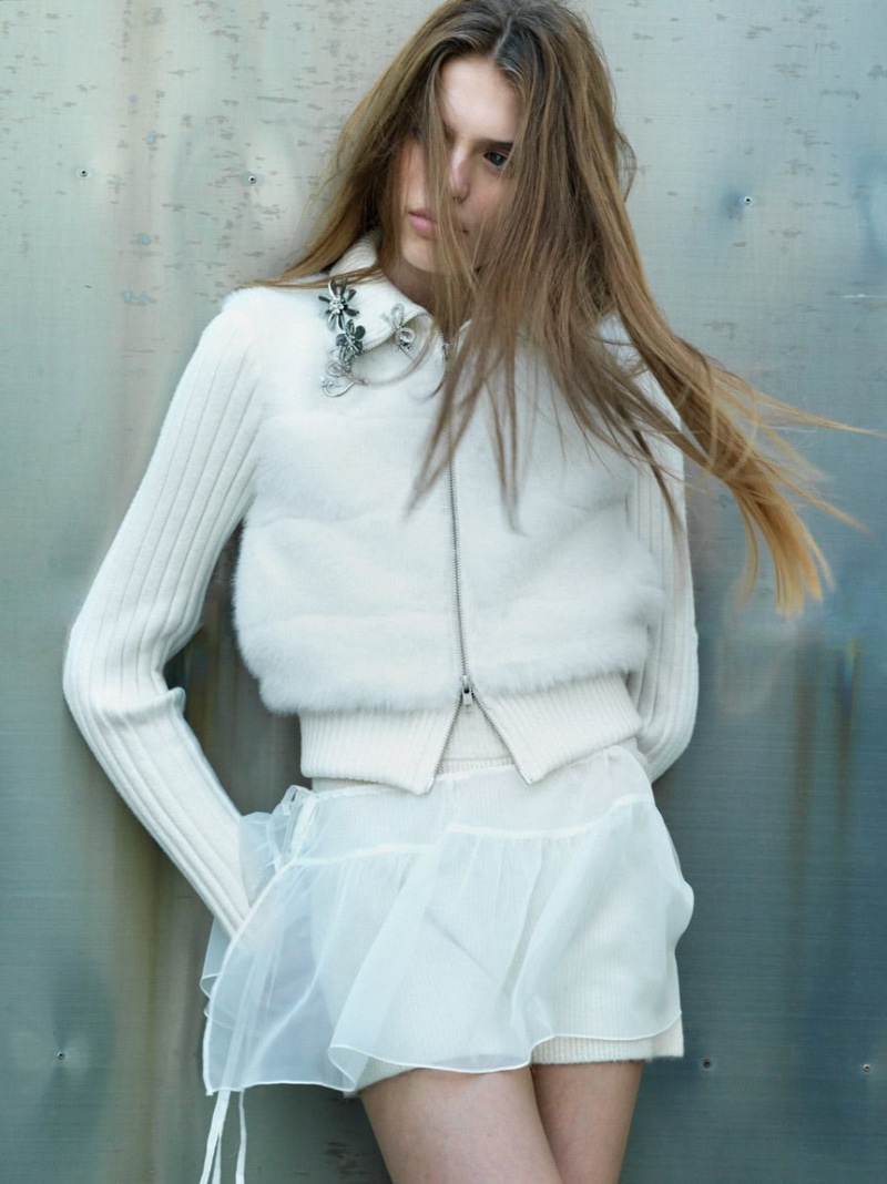 楽天市場】ファーニットブルゾン【カンヘウォン着用】 SNIDEL