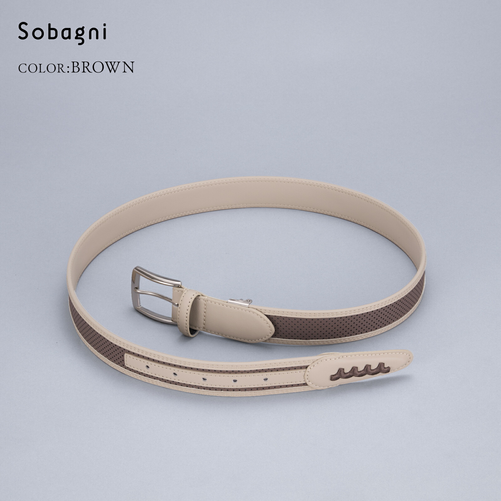 楽天市場】【 CONTINUA パンチングエシカル合皮ベルト MUSG-240117