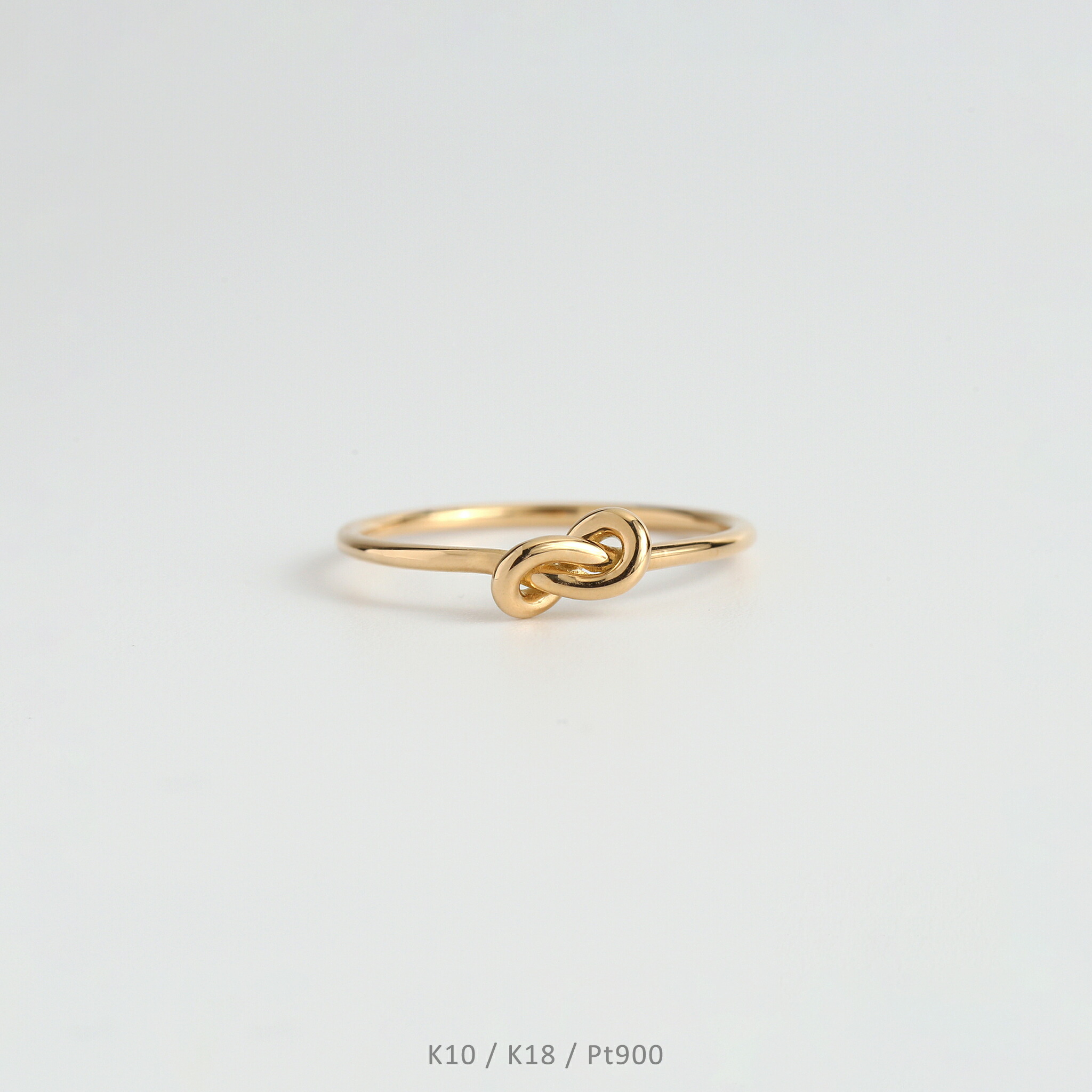 楽天市場】【Knot Ring】 K10/K18/Pt900 結び目 モチーフ 地金 リング