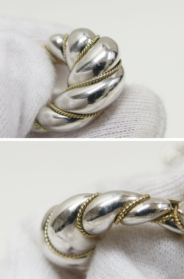 楽天市場】ティファニー ツイストロープ リングコンビ イヤリング