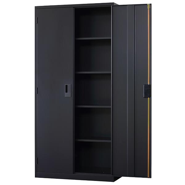 楽天市場】両開き書庫 A4サイズ対応 下置き用 鍵付き スチール書庫