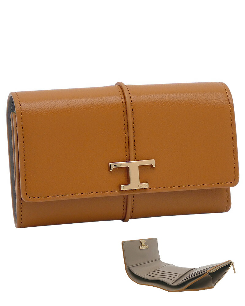 楽天市場】トッズ TOD'S T タイムレス レザー ウォレット