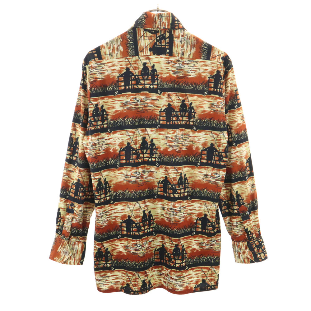 楽天市場】古着 VINTAGE ヴィンテージ 70s ポリシャツ 総柄 長袖
