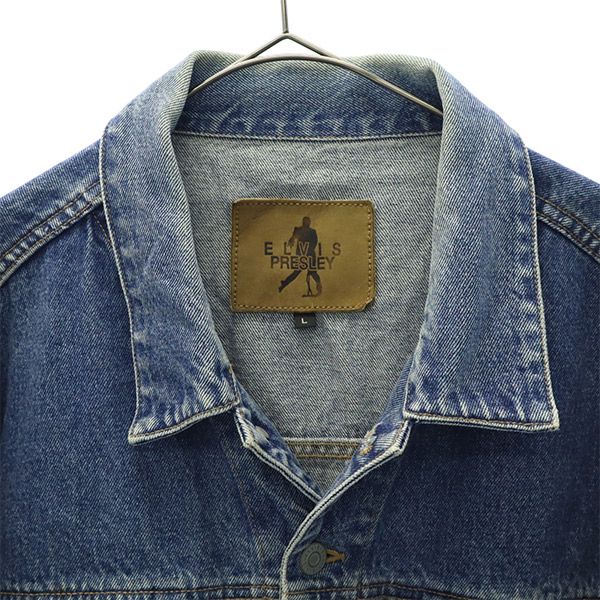 楽天市場】エルヴィスプレスリー デニムジャケット L ブルー ELVIS