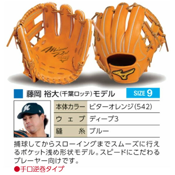 楽天市場】ミズノプロ オーダーグラブ 硬式グローブ 基本モデル 藤岡裕