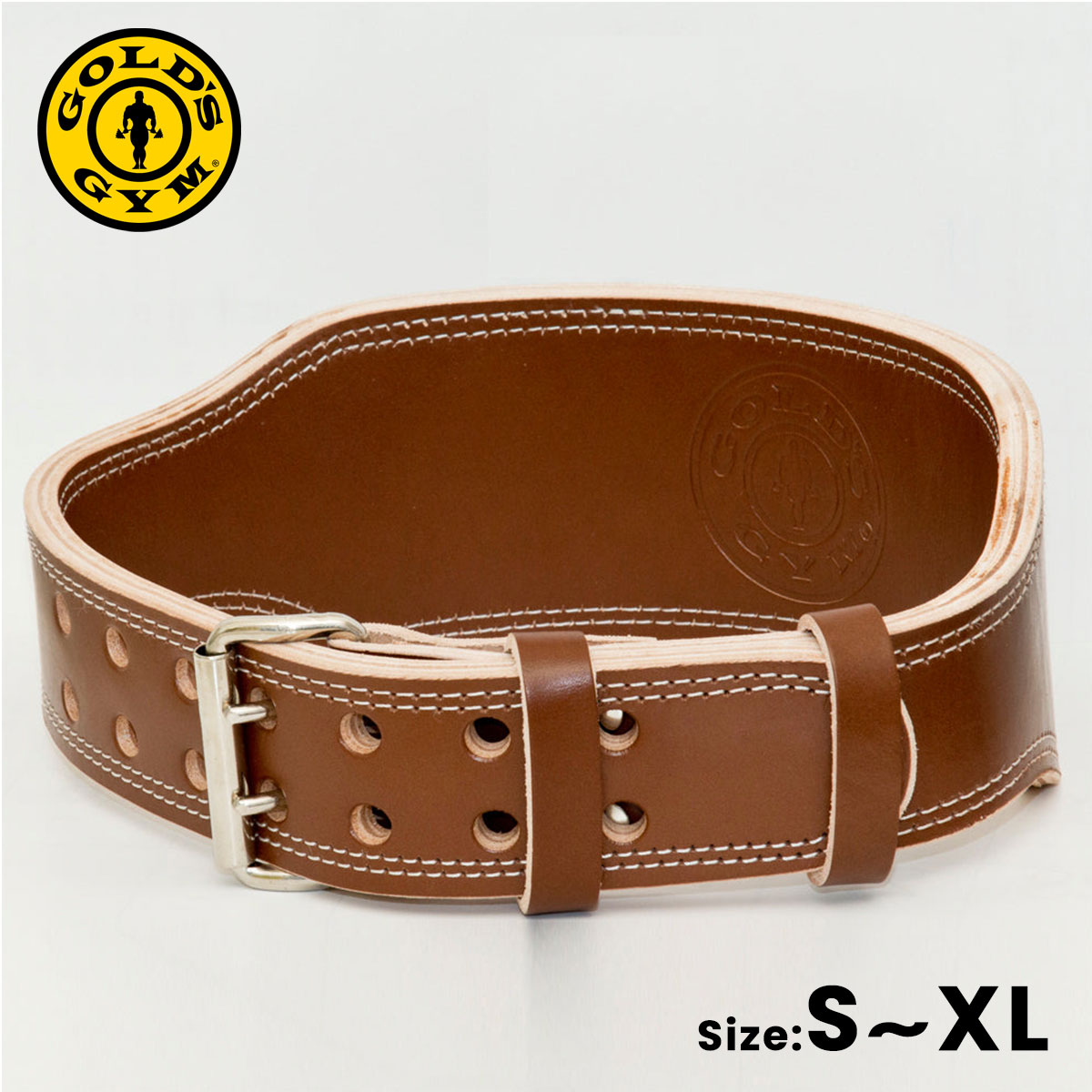 楽天市場】ゴールドジム ベルト（カラーブラウン）（スポーツ
