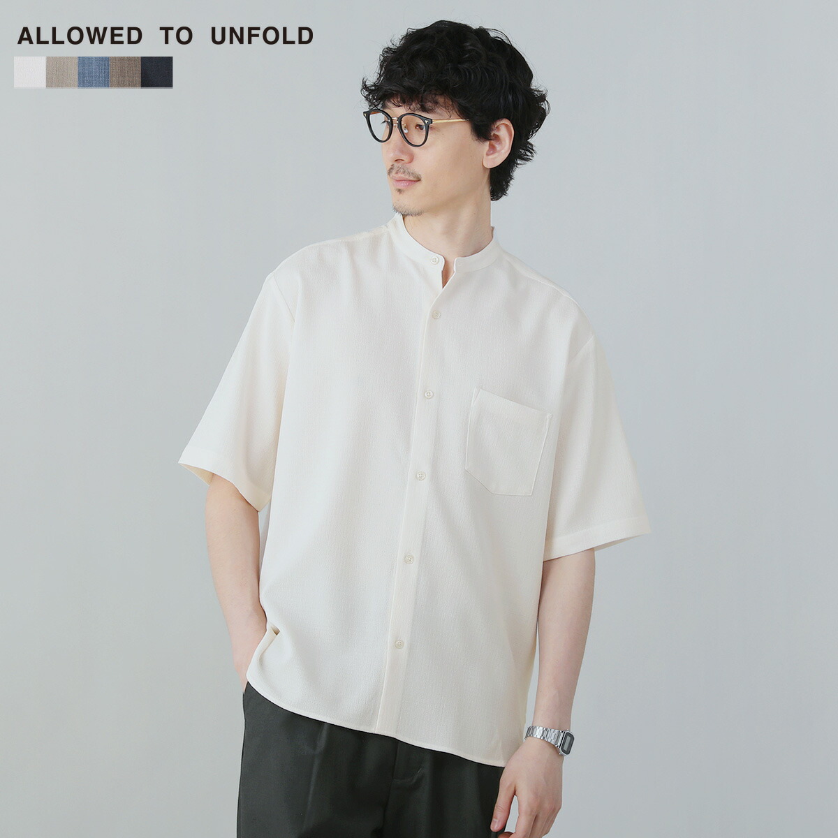 楽天市場】【SALE50】 シャツ カジュアルシャツ バンドカラーシャツ