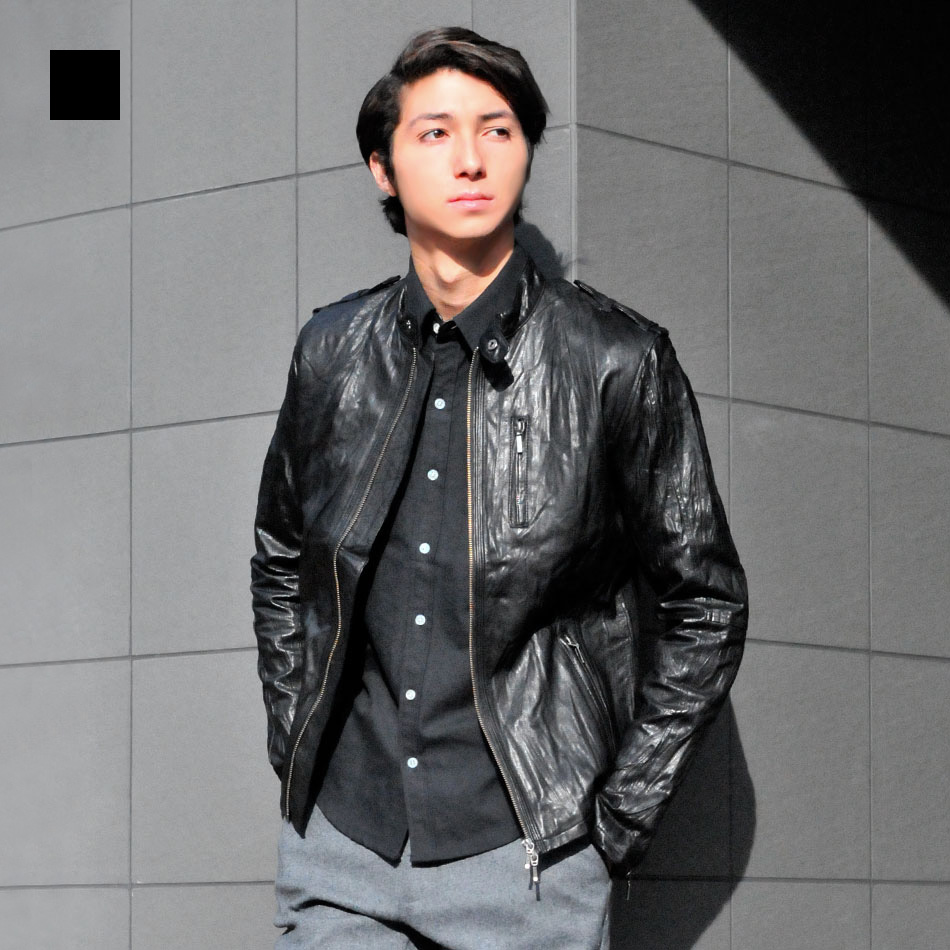 楽天市場】【50%off SALE】レザージャケット メンズ 本革 ラムレザー