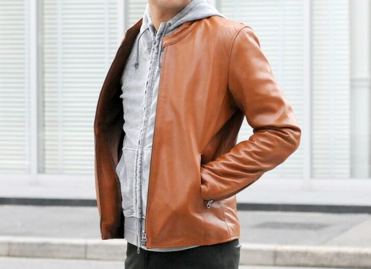 楽天市場】【50%off SALE】レザージャケット メンズ 本革 ラムレザー