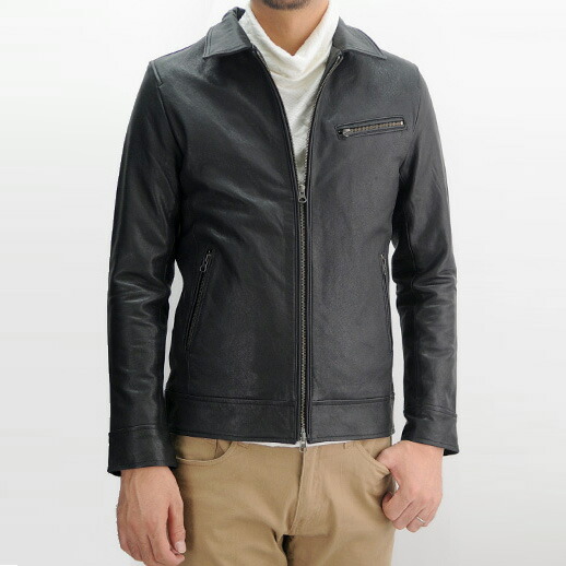 楽天市場】【50%off SALE】レザージャケット メンズ 本革 ゴートレザー