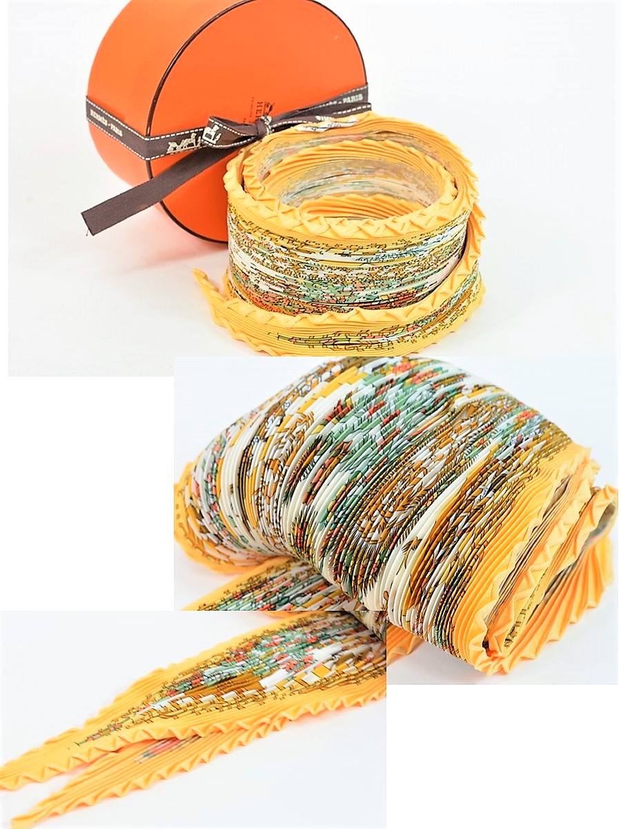 楽天市場】【美品】 エルメス スカーフ プリーツ スカーフ マルチ