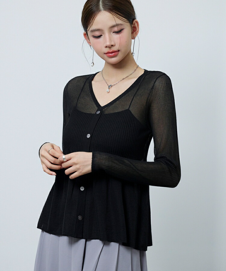 楽天市場】【予約商品】ニット レディース シアーニット プルオーバー