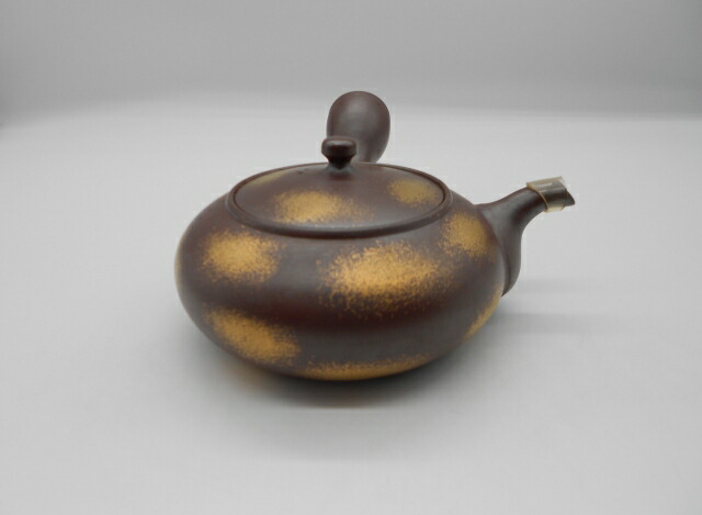 楽天市場】実山作 金雲1.5号平形急須【萬古焼 万古焼】 [紫泥急須 作家