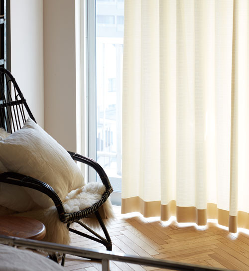 楽天市場】遮光裏地付きカーテン防炎【WAVESALAD】 ウェーブサラダ