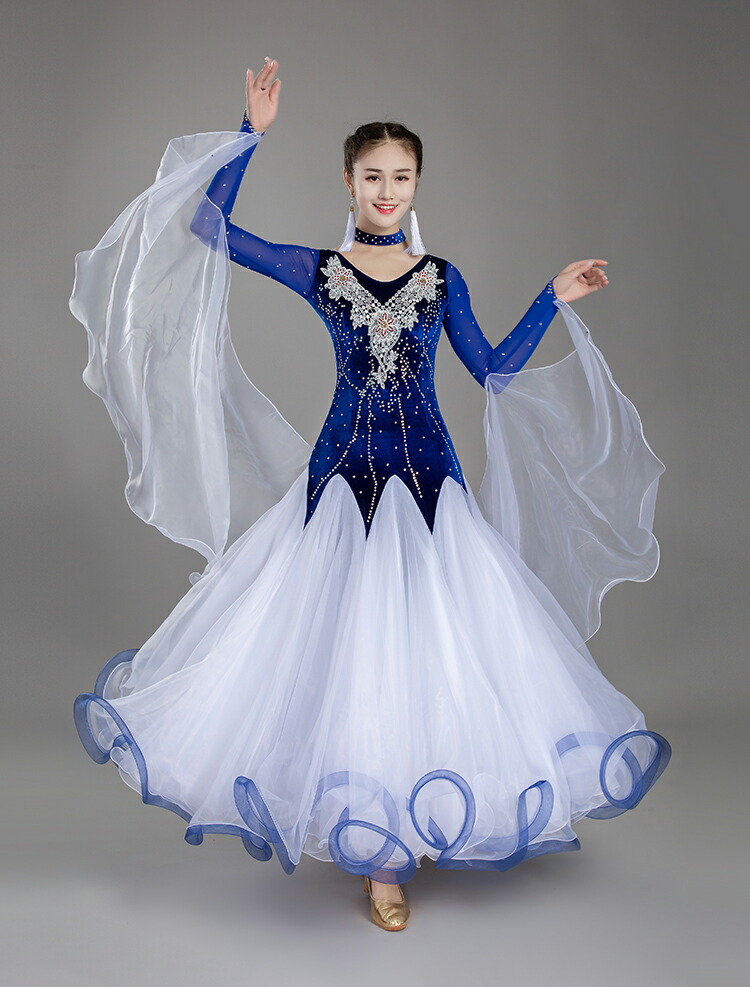 楽天市場】社交ダンス サイズ S M L XL 2XL ラテン衣装 モダンドレス