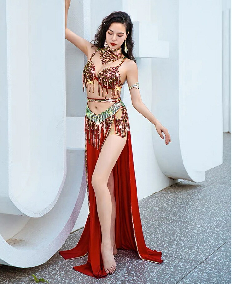 楽天市場】オリエンタル衣装フリンジラインストーンデザイン 全3色