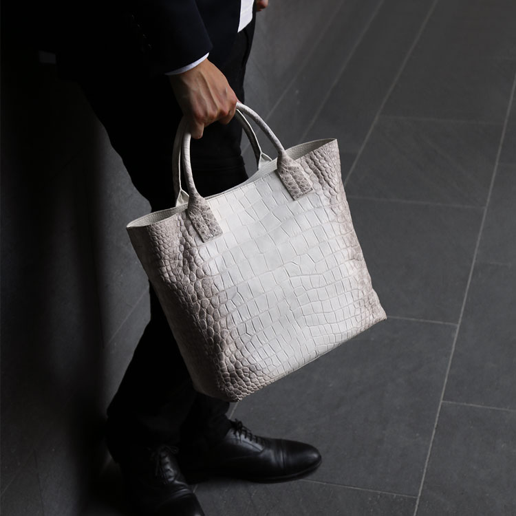 楽天市場】ヒマラヤ クロコダイル メンズ トートバッグ 2way