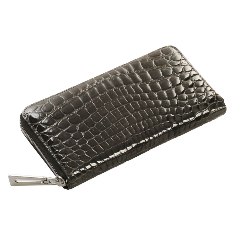 楽天市場】クロコダイル 長財布 シャイニング 加工 レディース メタル