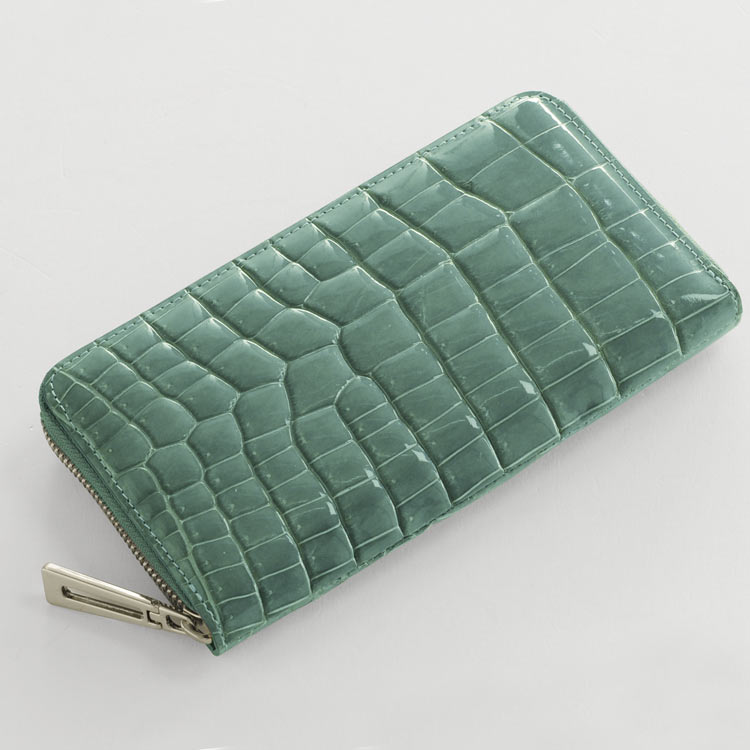 楽天市場】クロコダイル 長財布 メンズ 本革 シャイニング加工