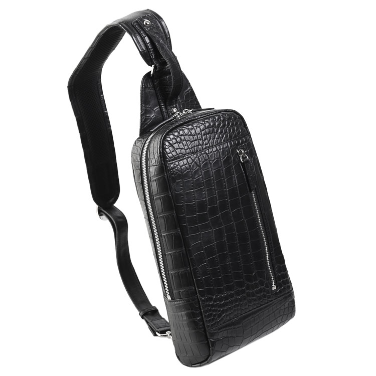 楽天市場】ボディバッグ メンズ クロコダイル マット 本革 レザー