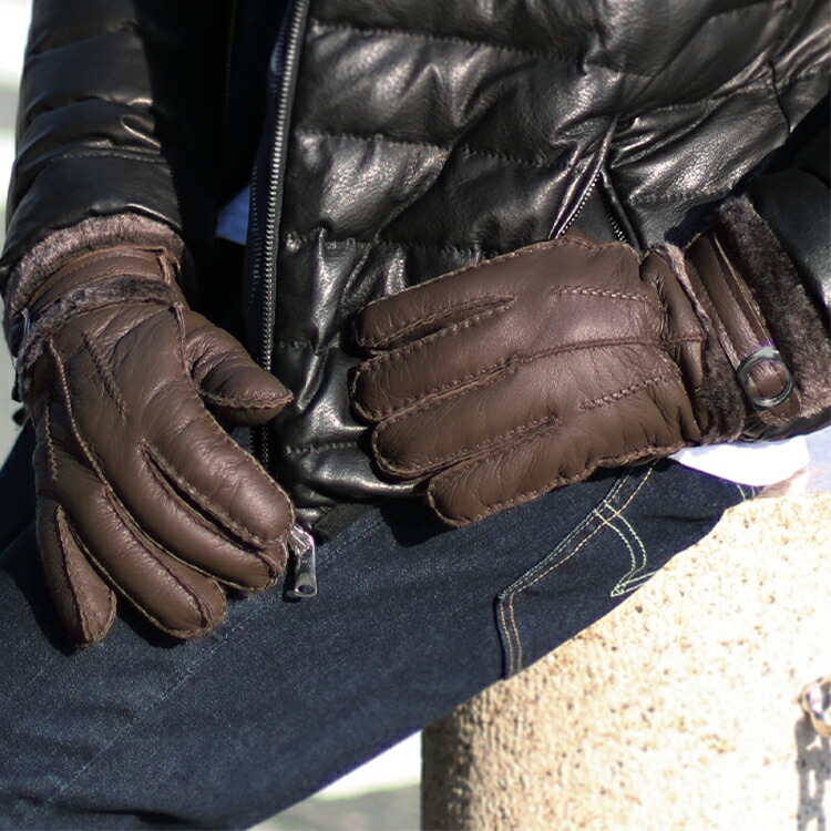 楽天市場】【10%offクーポン】ムートン 手袋 メンズ ダブルフェイス