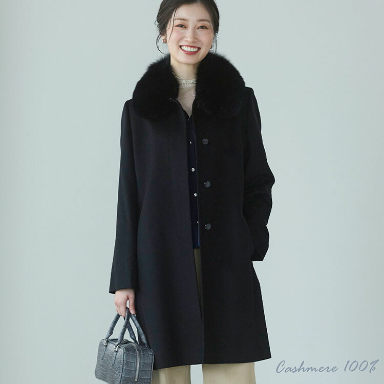 楽天市場】【10%offクーポン】カシミヤ 100% コート レディース