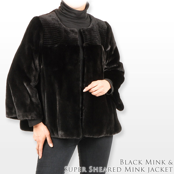 楽天市場】【40%offクーポン】ブラックミンク＆スーパーシェアード