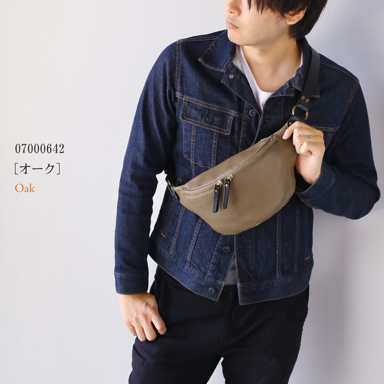 楽天市場】ボディバッグ メンズ 横型 本革 牛革 日本製 アレンヌ 男性