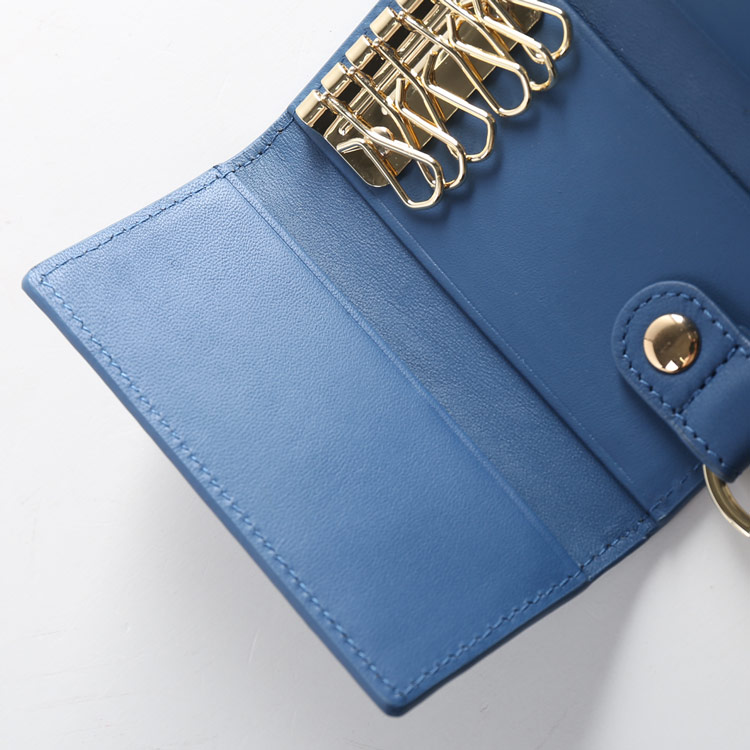 楽天市場】オーストリッチ キーケース レディース 女性 ブルー 青