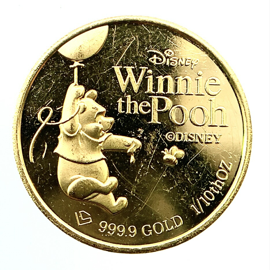 楽天市場】くまのプーさん ディズニー金貨 3.1g 純金 24金 イエロー