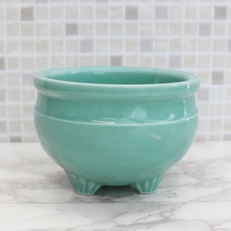 楽天市場】【アウトレット】青磁三ツ足 香炉 (大) [Φ10.8×H7.7cm