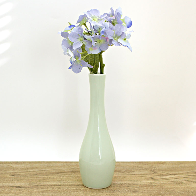 青白磁 水滴 蓮の花 鑑賞台付 一輪挿し ヴィンテージ レア 青白磁 水滴