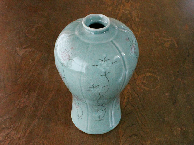 楽天市場】【アウトレット】高麗青磁 縦筋立花 花瓶 / 花瓶 フラワー