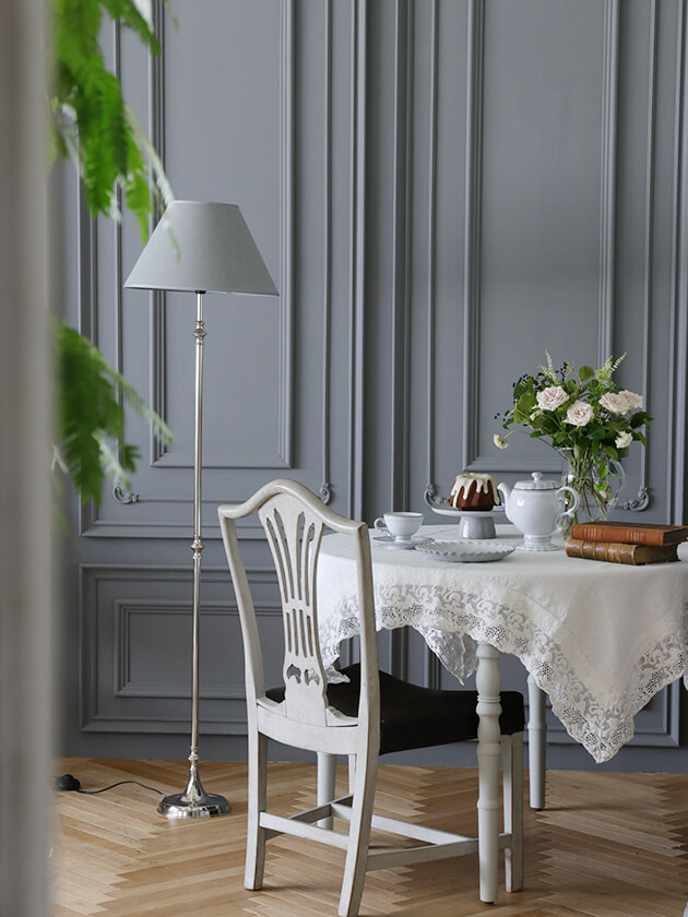 楽天市場】フロアスタンドランプ シルバー (シェード別売り