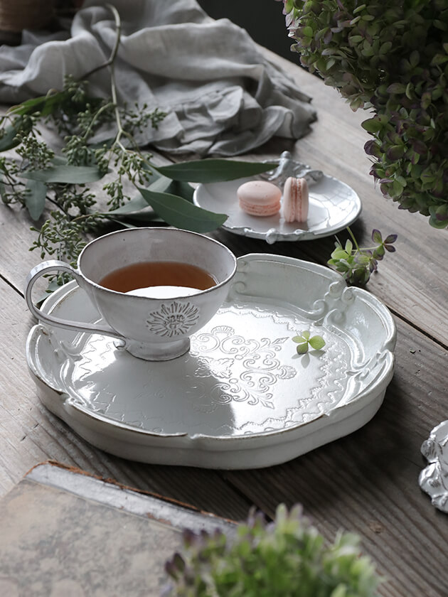 楽天市場】フィレンツェトレーラウンドBloom // お盆 おぼん トレイ