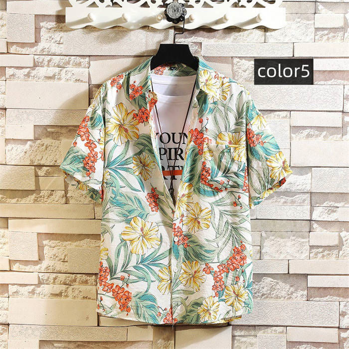 楽天市場】半袖シャツ メンズ アロハシャツ 花柄 開襟シャツ ハワイ 和