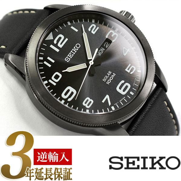 楽天市場】【逆輸入 SEIKO】セイコー ソーラー メンズ 腕時計 ブラック