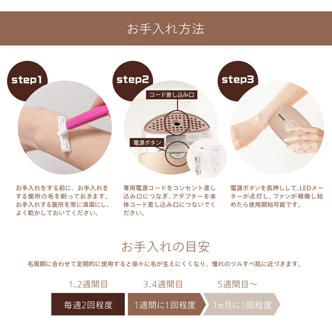 楽天市場】光脱毛器 【MEスマートエピレーションプロ】 光美容器 光