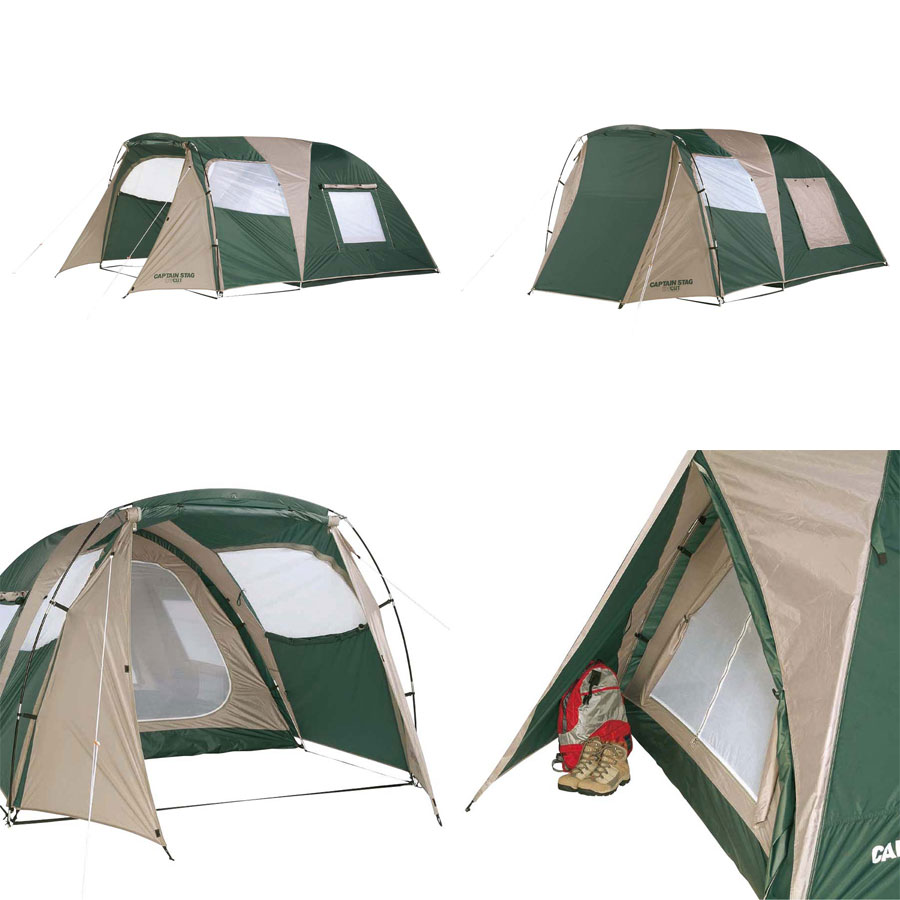 楽天市場】CAPTAIN STAG/CS ツールームドームUV〈3〜4人用〉（キャリー