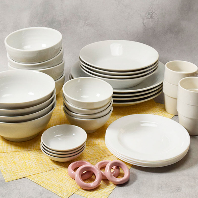 楽天市場】福袋 食器セット 送料無料 白い食器の福袋 豪華40点