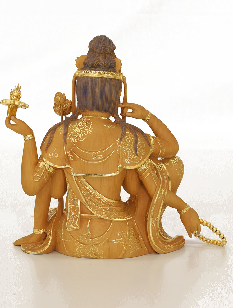 楽天市場】【総高53cm】如意輪観音 木彫 仏像一刀彫 / 素材：香榧