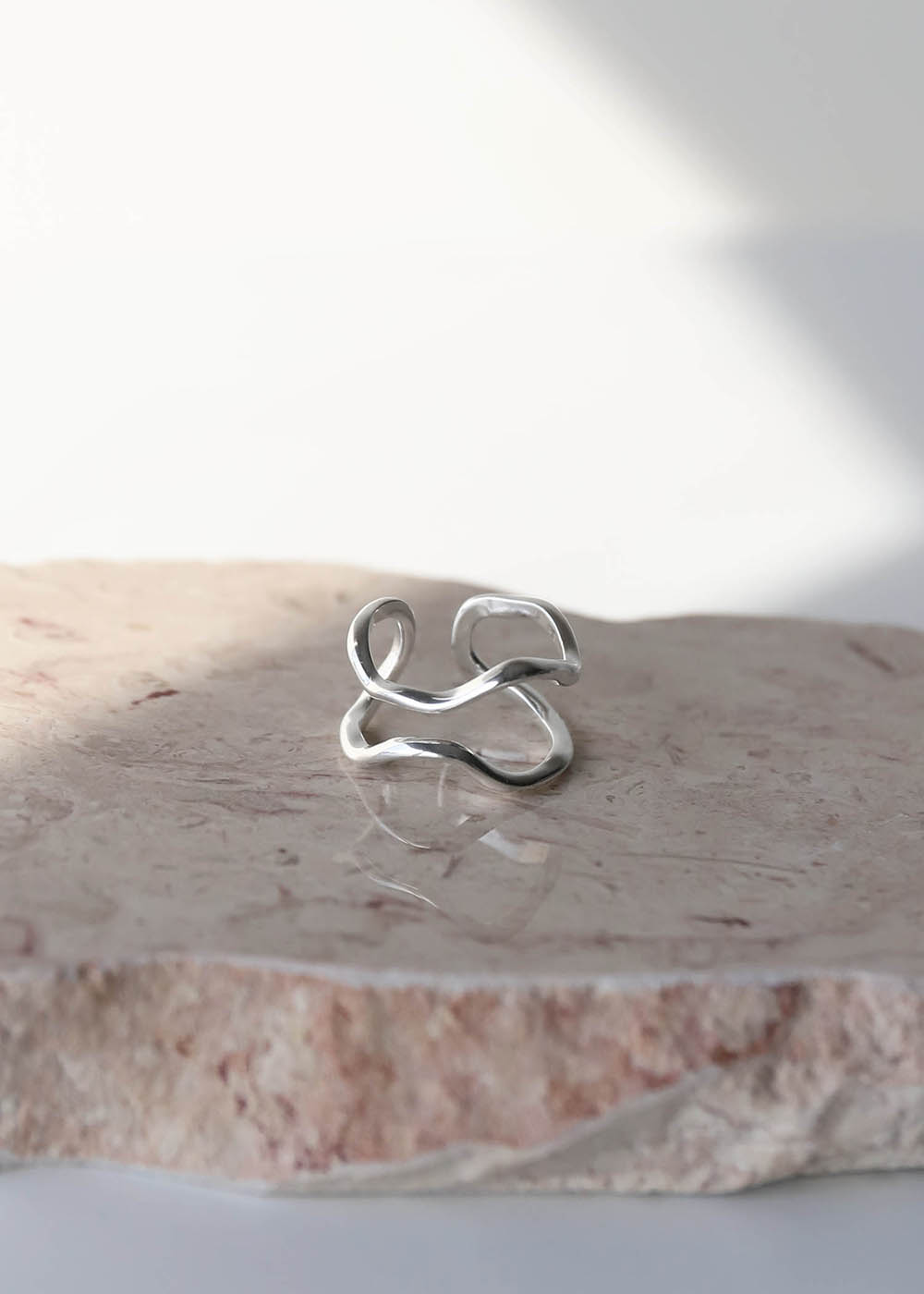 楽天市場】ダブルウェーブ ニュアンス リング S925 シルバー925