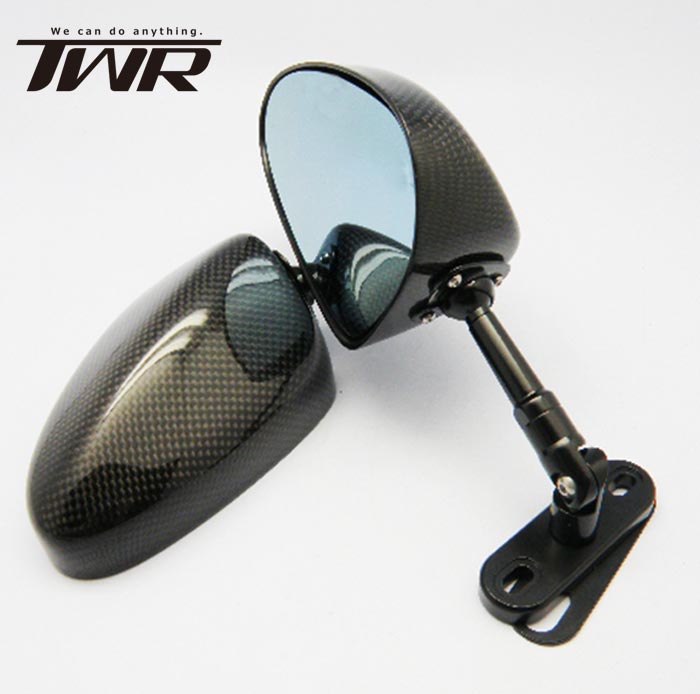 楽天市場】TWR製 SIMOTA OEM生産 オーバルカーボンミラー 90mmステム