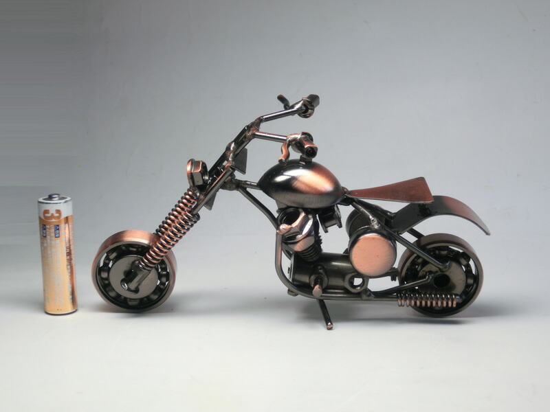 楽天市場】アンティーク調 アメリカンバイク (ブロンズカラー) 全長約