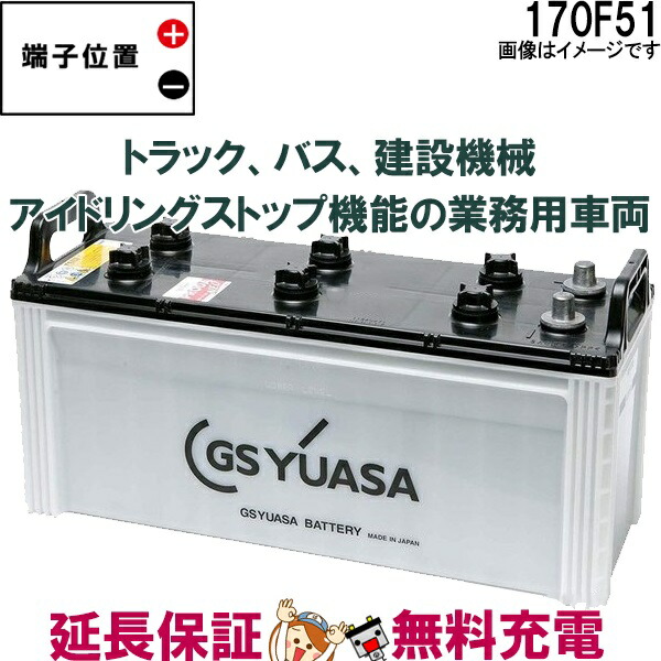 楽天市場】170F51 バッテリー GS YUASA PRX プローダ ・ エックス