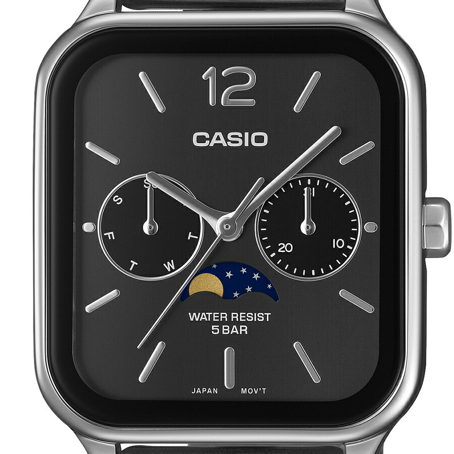 楽天市場】カシオ コレクション 角型 ムーンフェイズ MTP-M305D-1AJF