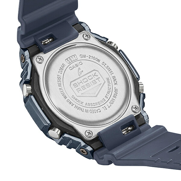 楽天市場】G-SHOCK 2100シリーズ ブルー メタルベゼル GM-2100N-2AJF