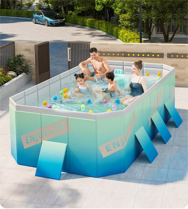 楽天市場】プール 大型 折りたたみ式 空気入れ不要 家庭用 子供用