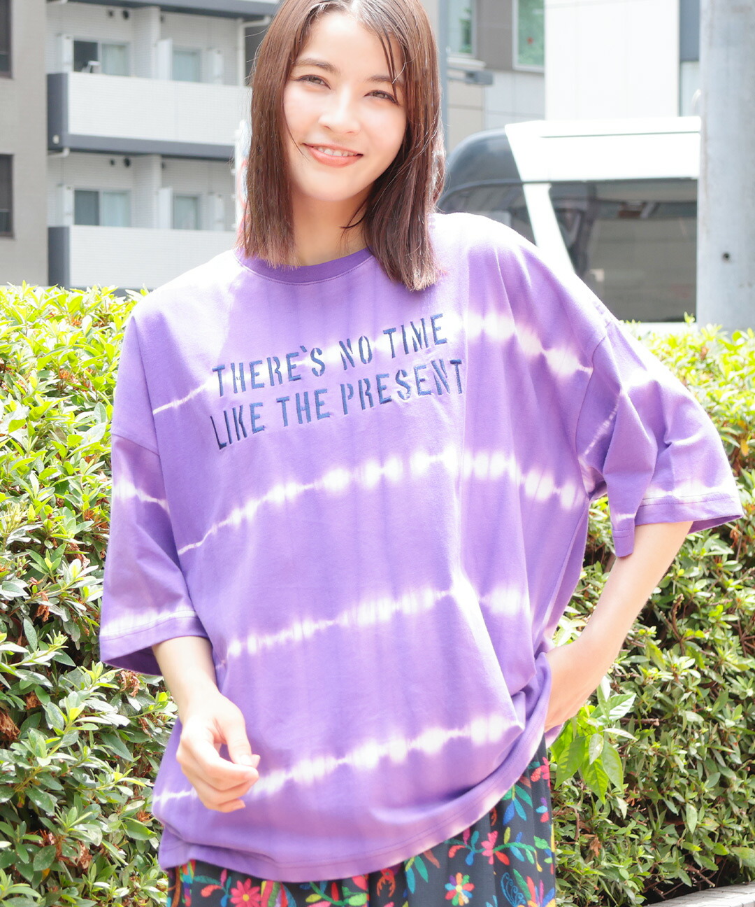 楽天市場】ロゴ刺繍タイダイTシャツ ／ Tシャツ タイダイ染め ロゴ刺繍