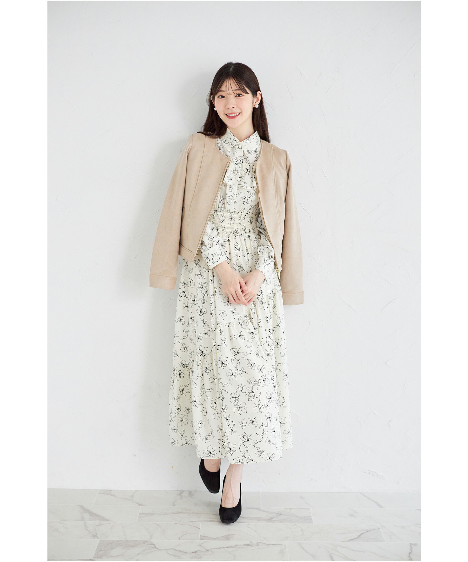 楽天市場】スエードポンチノーカラージャケット【meliza メライザ